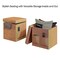 Hastings Home 2-Pack Folding Ottoman Cubes, Beige 410747ZTL - alternate 7